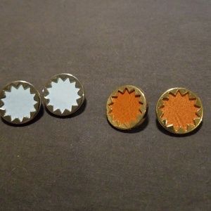 2 pairs House of Harlow earrings.